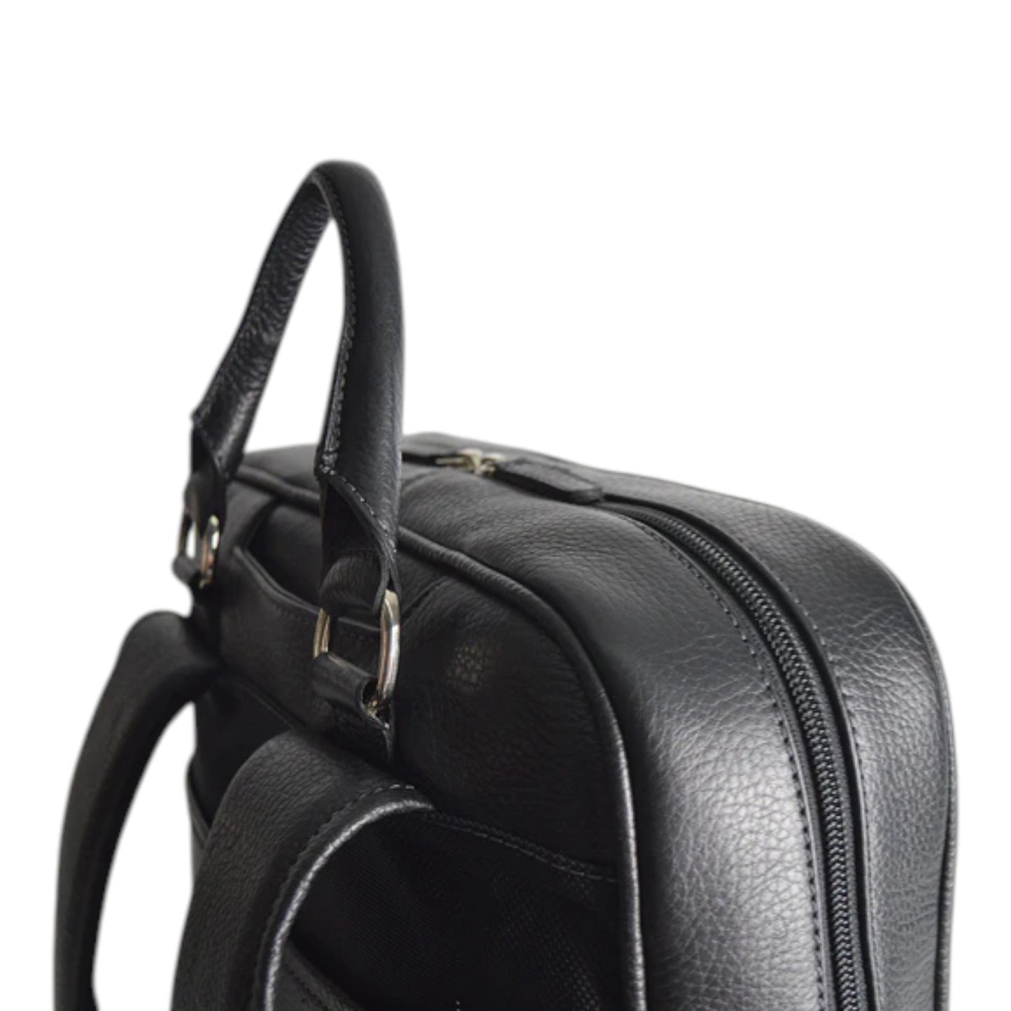 MOCHILA DE PIEL SLIM NEGRA (LL2216 NE)
