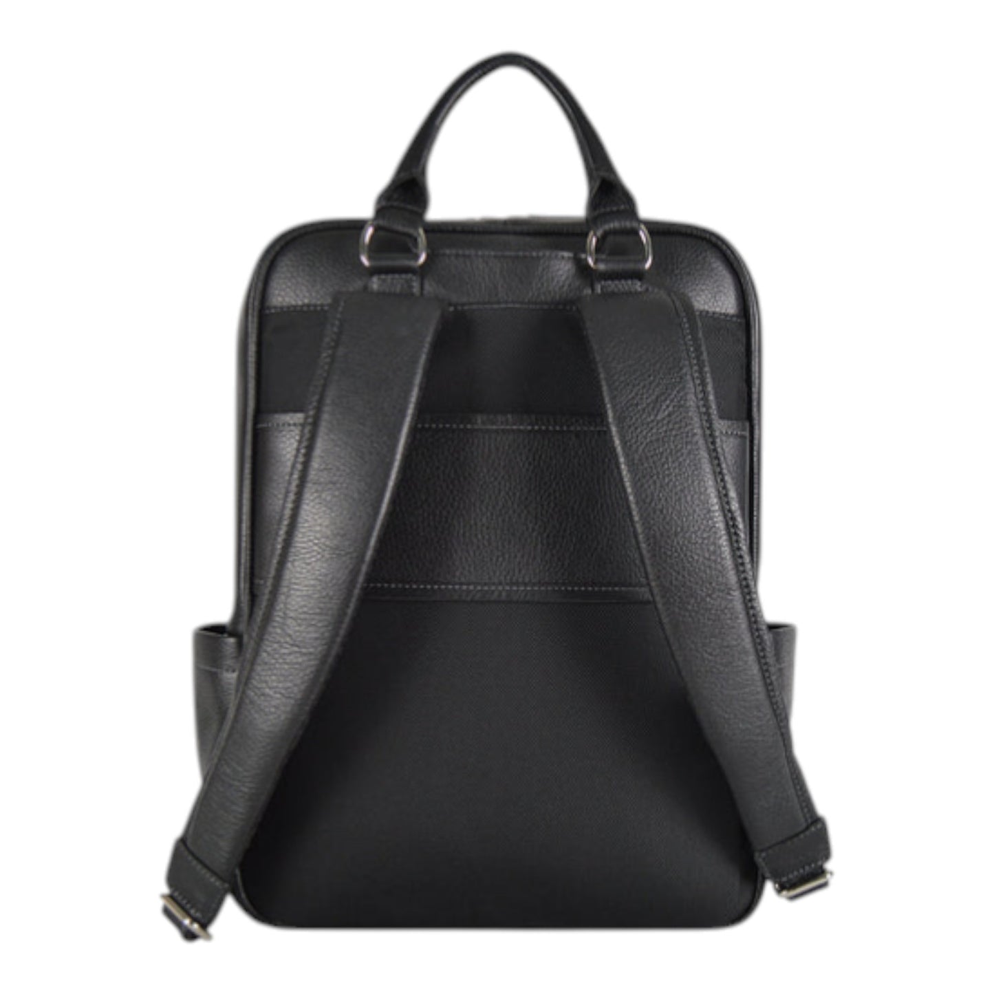 MOCHILA DE PIEL SLIM NEGRA (LL2216 NE)