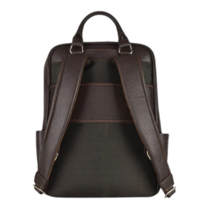 MOCHILA DE PIEL SLIM CAFE OBSCURO (LL2216 CO)