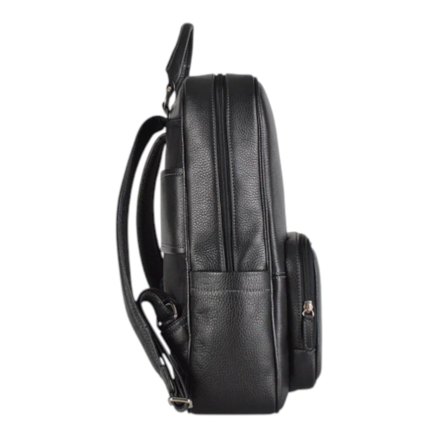 MOCHILA DE PIEL SLIM NEGRA (LL2216 NE)