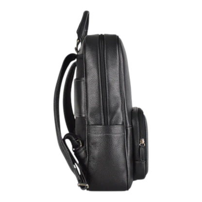 MOCHILA DE PIEL SLIM NEGRA (LL2216 NE)