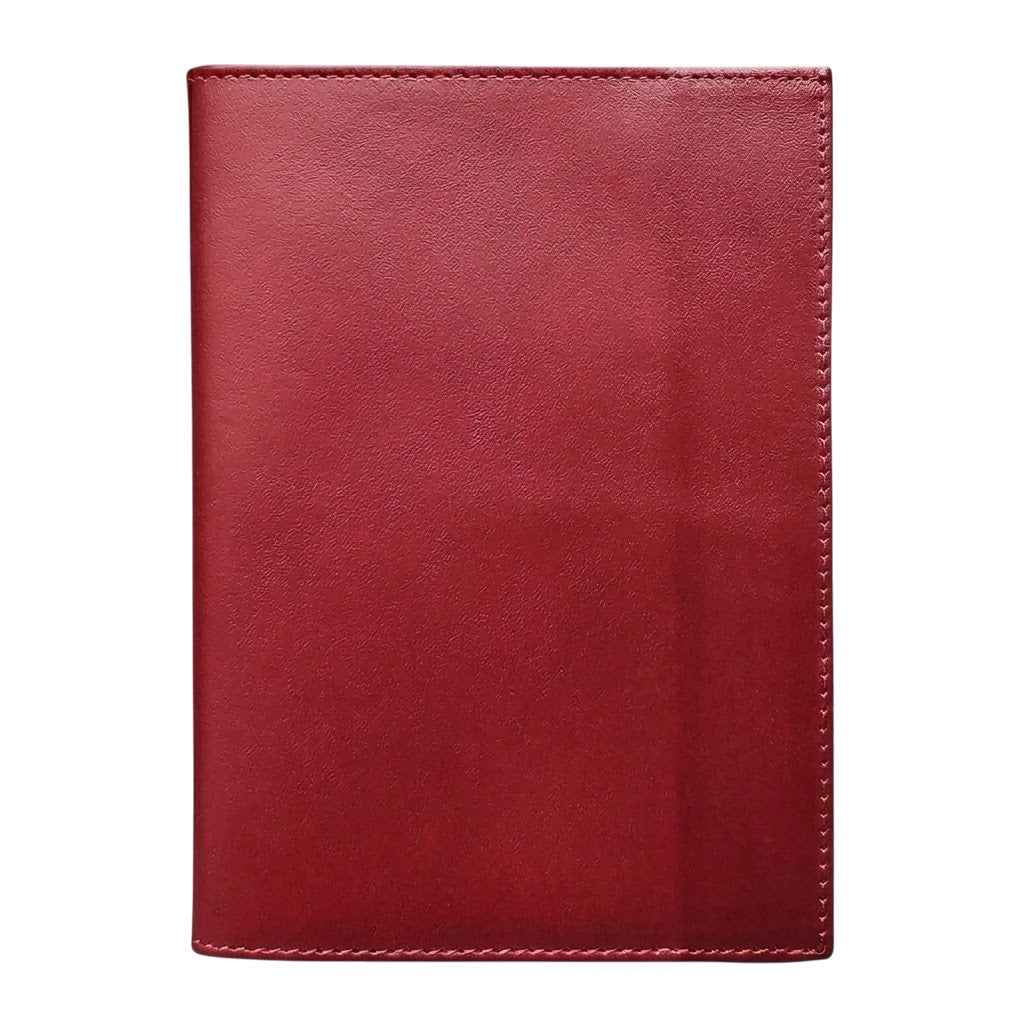 PORTA PASAPORTE PIEL ROJO