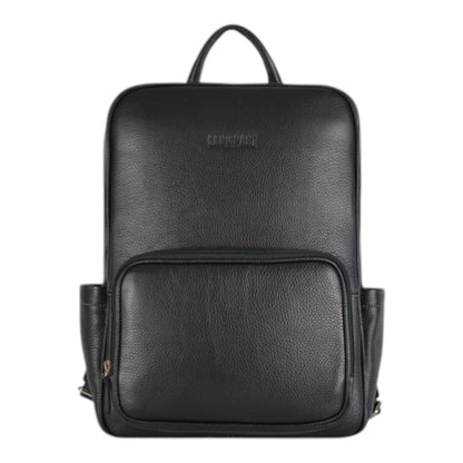 MOCHILA DE PIEL SLIM NEGRA (LL2216 NE)