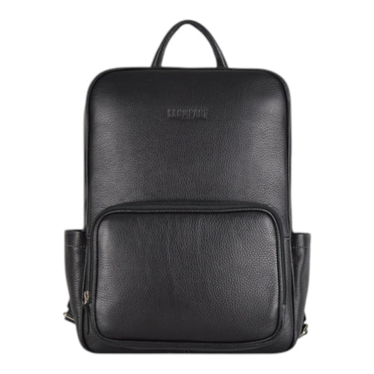 MOCHILA DE PIEL SLIM NEGRA (LL2216 NE)