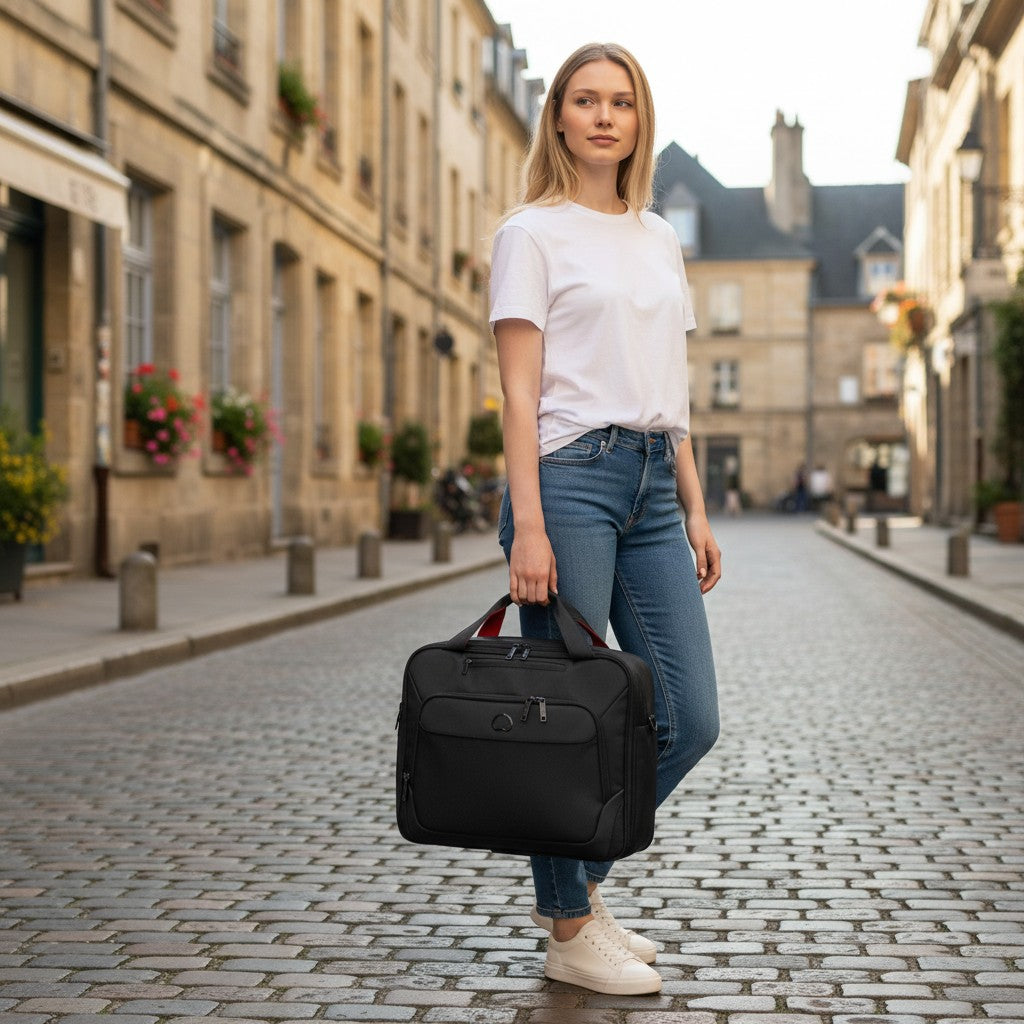DELSEY MALETIN RODANTE PARIS 1 COMPARTIMENTO 15.6 PULG.NEGRO (DSY00394444900)