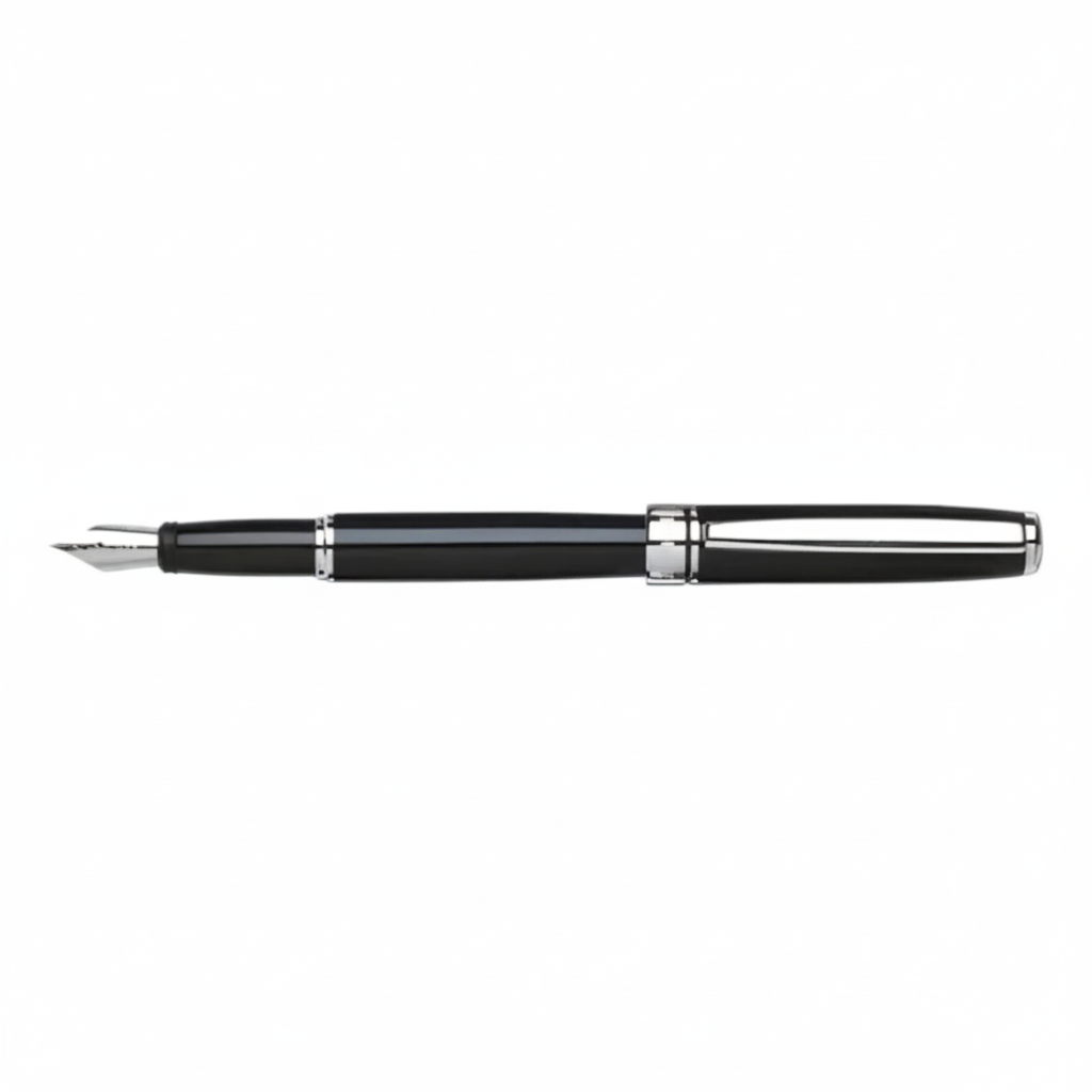 PLUMA FUENTE NEGRO PLATA (8021SF-048N)