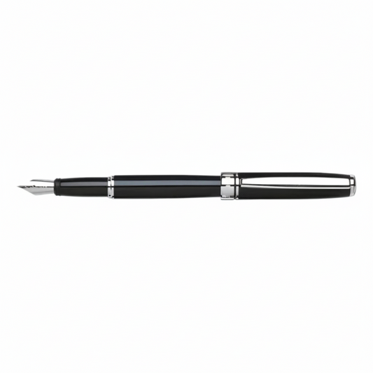 PLUMA FUENTE NEGRO PLATA (8021SF-048N)