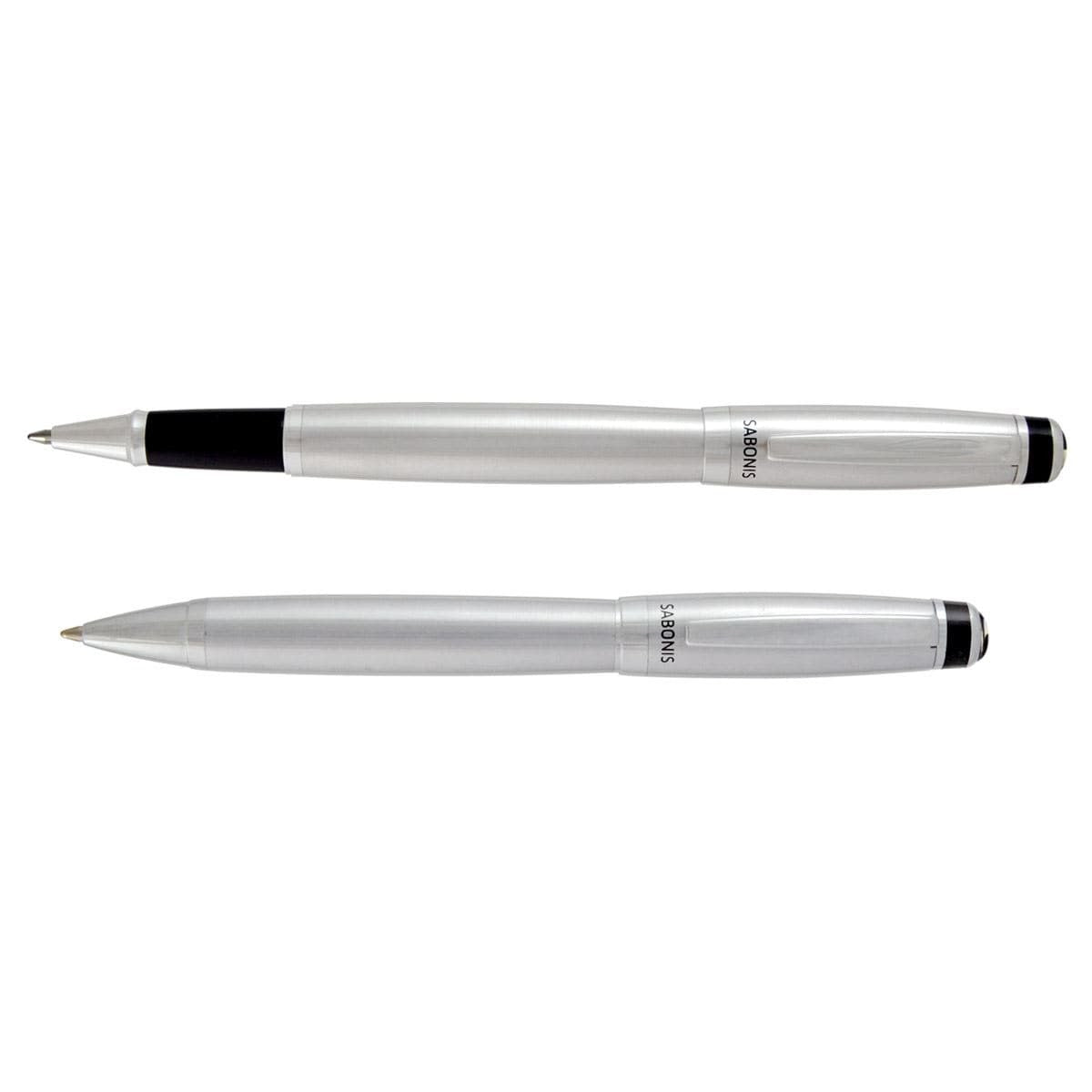 JUEGO BOLIGRAFO Y ROLLER PLATA (3043SBSR-048)