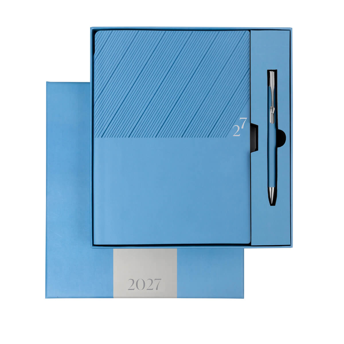AGENDA SEMANAL CLASICA 2027 AZUL CELESTE (AGCS 027 A)