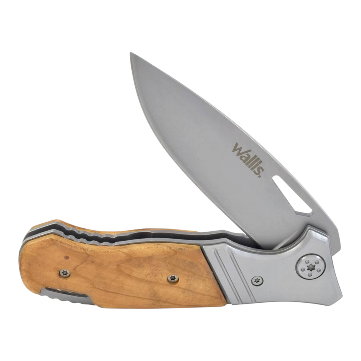 Navaja Regalos Ejecutivos Ortiz con hoja de acero inoxidable y mango ergonómico de madera natural