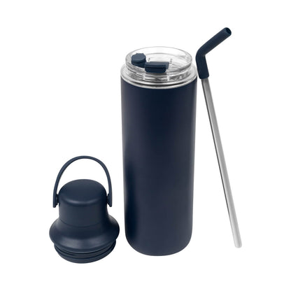 SET TERMO DACIO AZUL MARINO (TMPS 258 AM) - Set ejecutivo con opción de grabado láser - Casa Ortiz