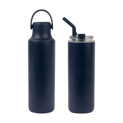 SET TERMO DACIO AZUL MARINO (TMPS 258 AM) - Set ejecutivo con opción de grabado láser - Casa Ortiz