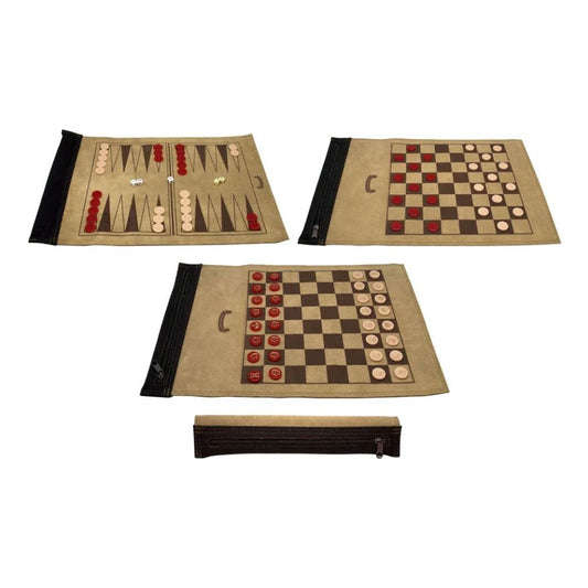 SET 3 EN 1 BACKGAMON AJEDREZ DAMAS CHINAS (1501 N SET 3 EN 1)