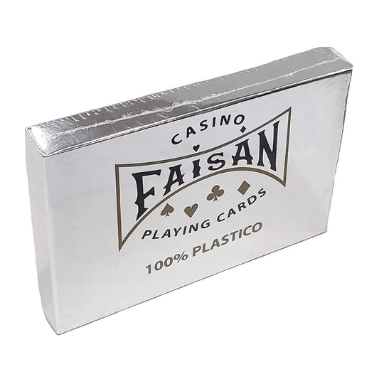 ESTUCHE DOS BARAJAS FAISAN POKER 100% PLASTICO