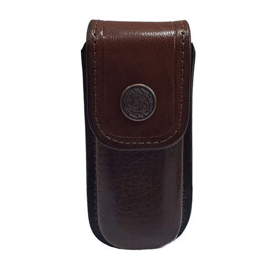 FUNDA PARA NAVAJA GRANDE PIEL CAFE