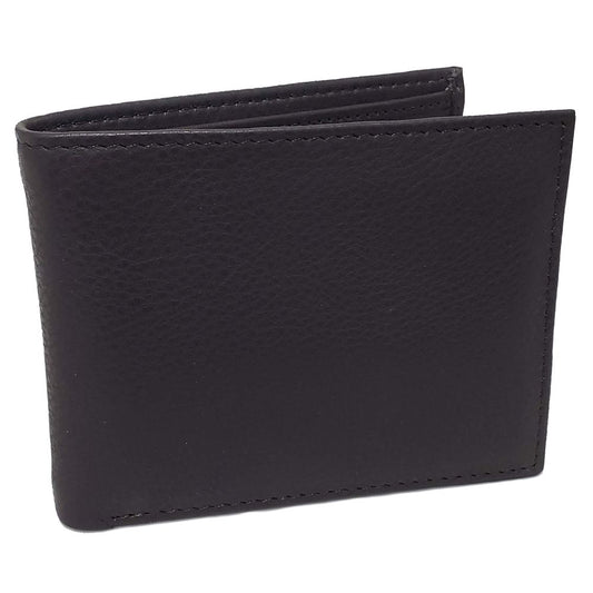 BILLETERA PERRY ELLIS CON SOLAPA HORIZONTAL EN PIEL CAFE (L77-0081-2) DESCONTINUADO