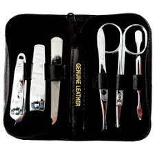 ESTUCHE MANICURE THREE SEVEN CURPIEL NEGRO MINI (DS-461GL)