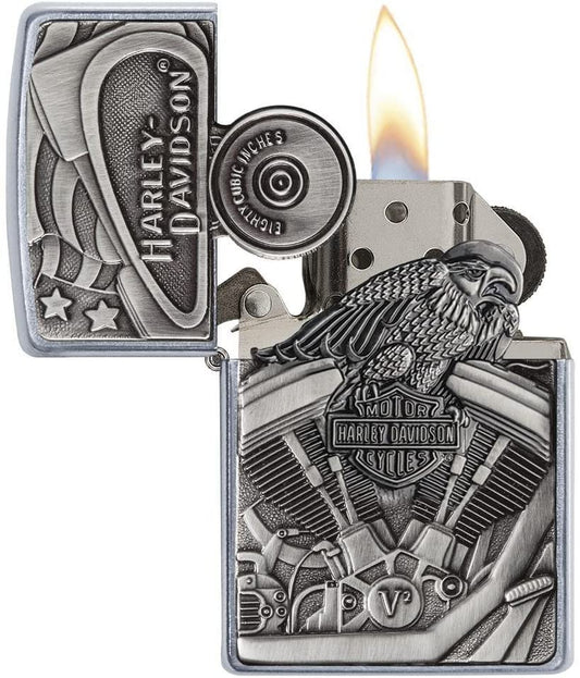 ZIPPO HARLEY DAVISON MOTOR FLAG