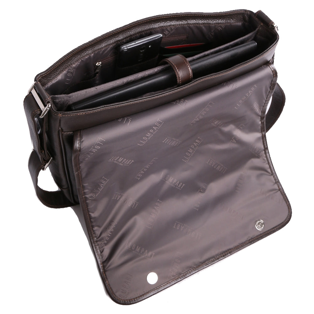 PORTA LAPTOP CLASICO DE PIEL CAFE (LL925)