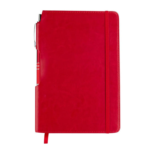 LIBRETA KENYA ROJA CON PLUMA (HL 030 R)