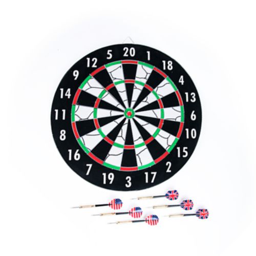 DARDERA DE CORCHO C/6 DARDOS (7322)