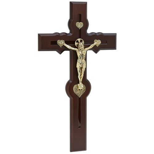 CRUZ NO.25 MADERA CORAZON DORADO (25CO-D)