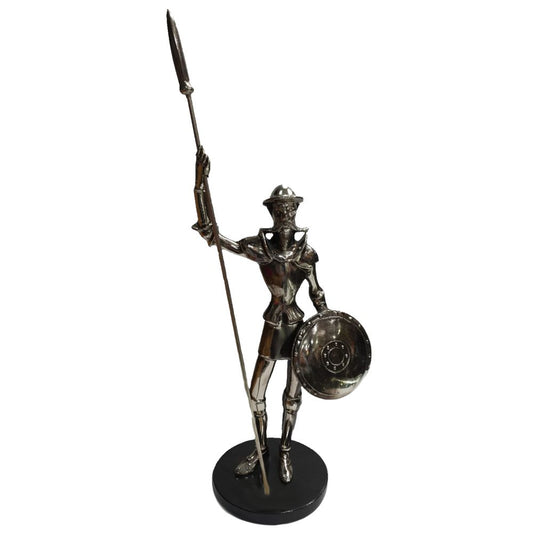 QUIJOTE MEDIANO CHATO CON LANZA BASE PIEDRA ONIX (Q306)