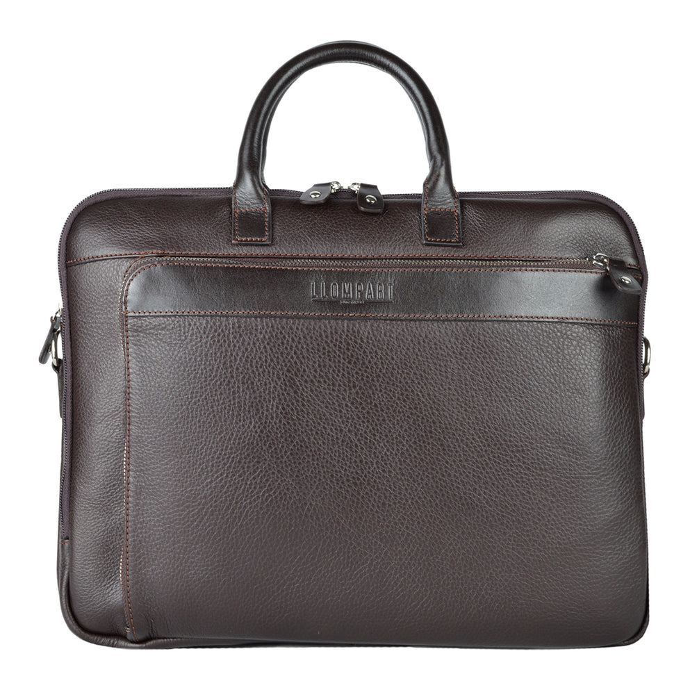 PORTAFOLIO CLASICO PIEL CAFE OBSCURO (LL-2153 CO)