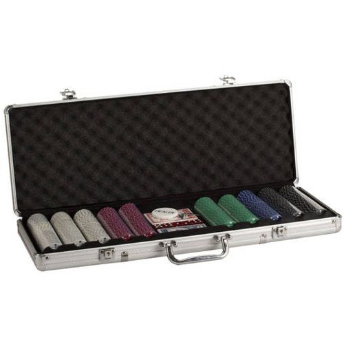 ESTUCHE DE POKER DE 500 FICHAS DE 11.5 GR