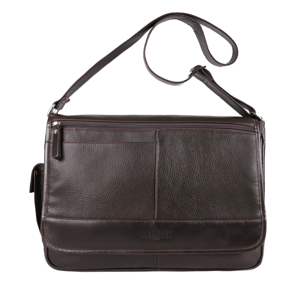 PORTA LAPTOP CLASICO DE PIEL CAFE (LL925)