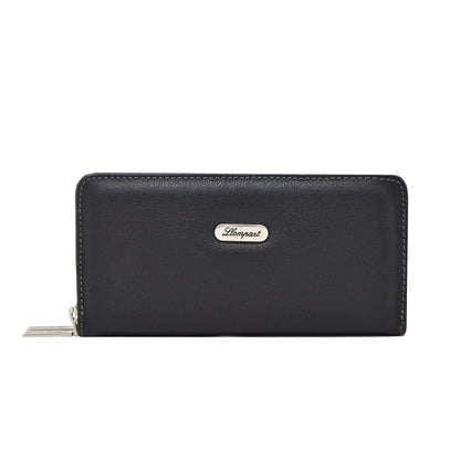 CARTERA DE PIEL PARA DAMA NEGRO (LL-2020)