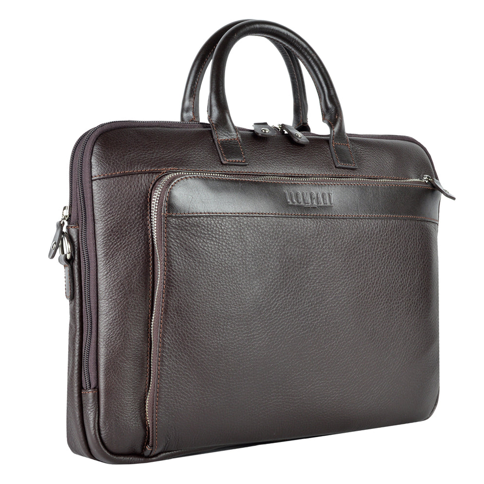 PORTAFOLIO CLASICO PIEL CAFE OBSCURO (LL-2153 CO)