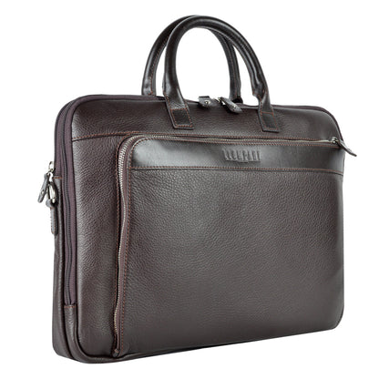 PORTAFOLIO CLASICO PIEL CAFE OBSCURO (LL-2153 CO)