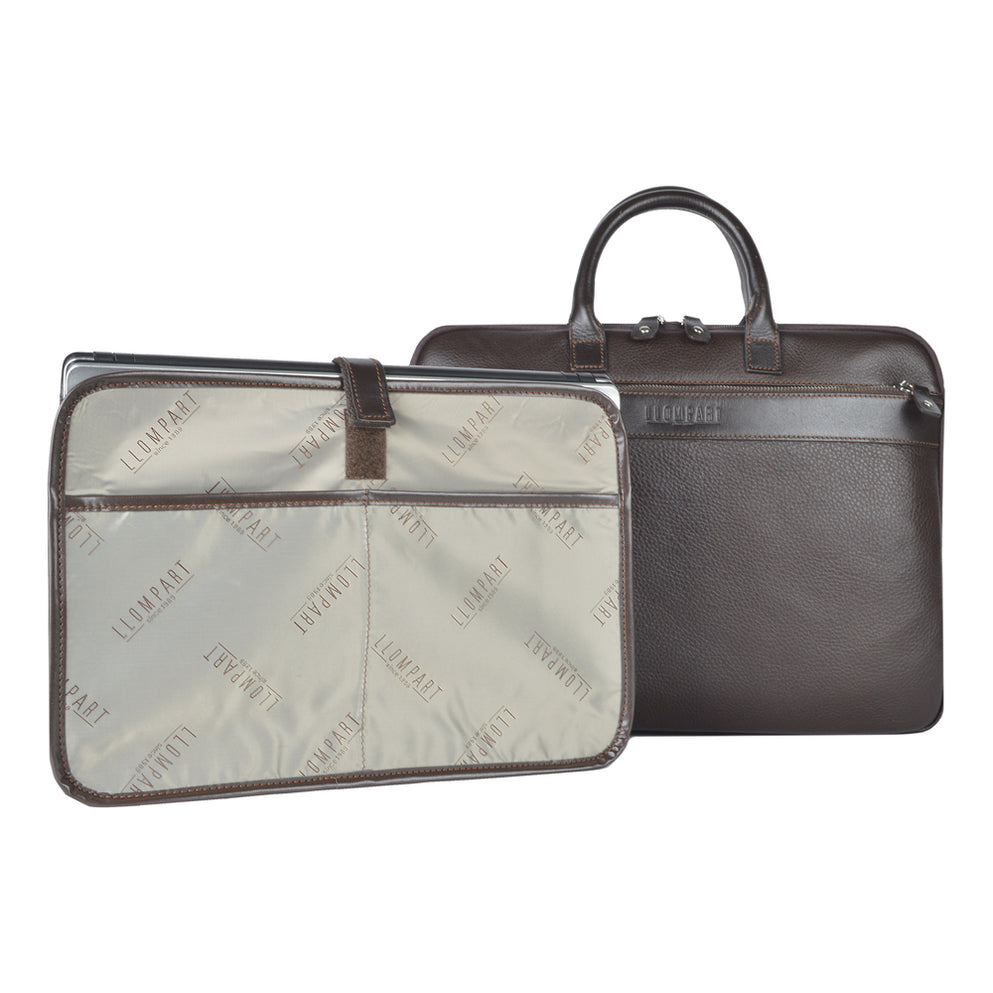 PORTAFOLIO CLASICO PIEL CAFE OBSCURO (LL-2153 CO)