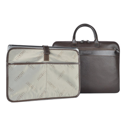 PORTAFOLIO CLASICO PIEL CAFE OBSCURO (LL-2153 CO)